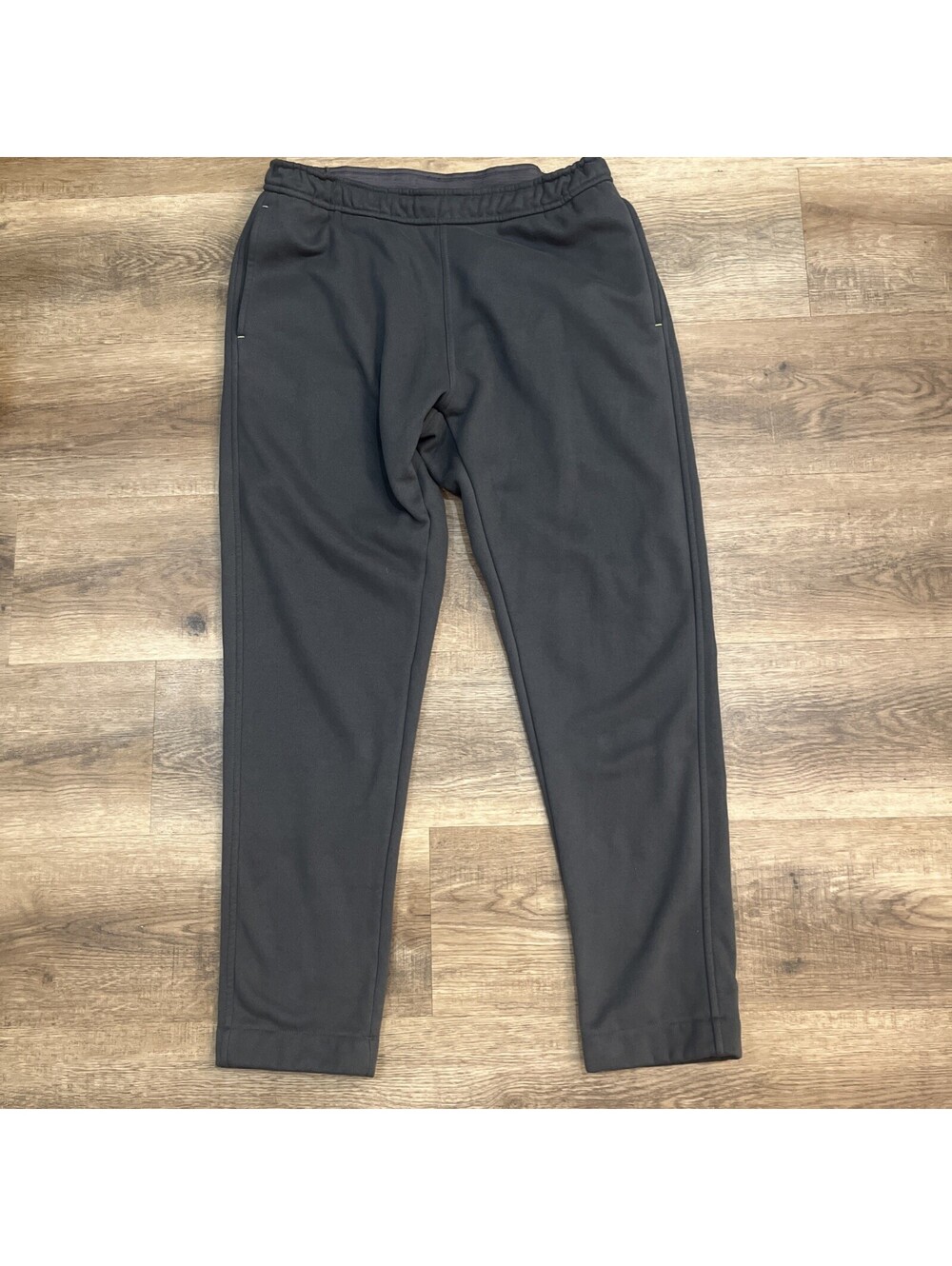 Orvis Mens M Gray Polyester Jogger Pants Tapered Drawstring Elastic Waist